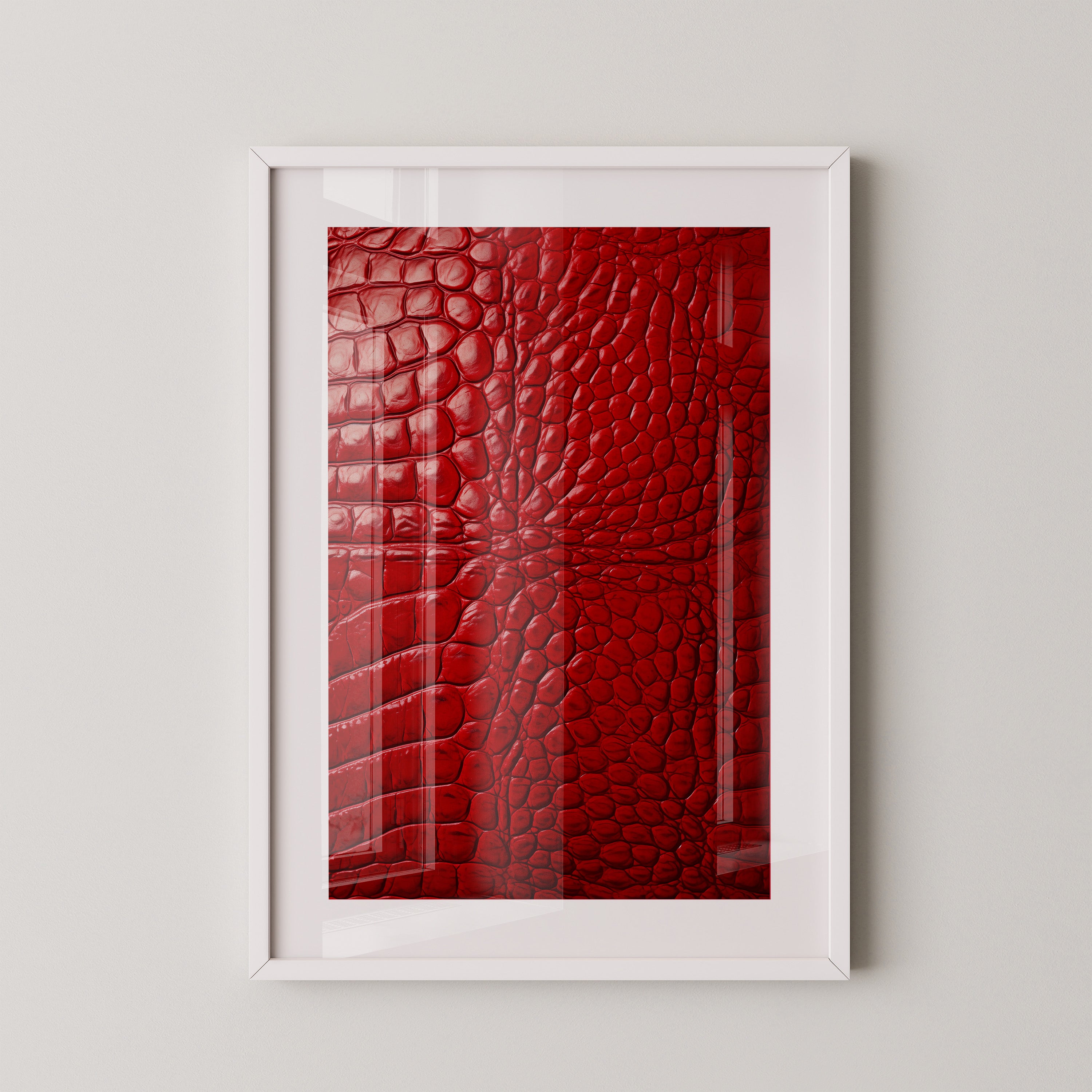 Rotes Krokodilmusterstrukturell