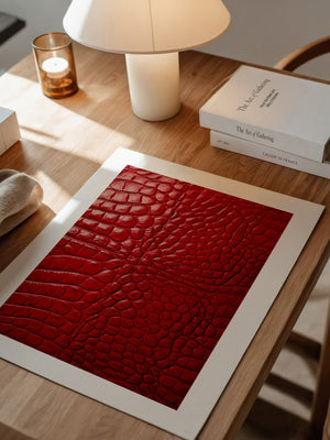 Rotes Krokodilmusterstrukturell