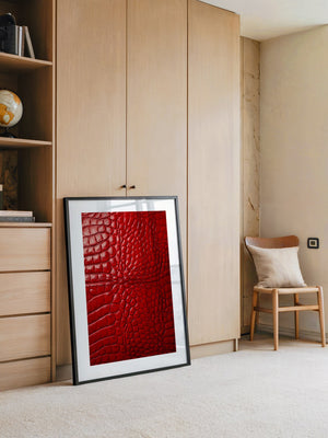 Rotes Krokodilmusterstrukturell