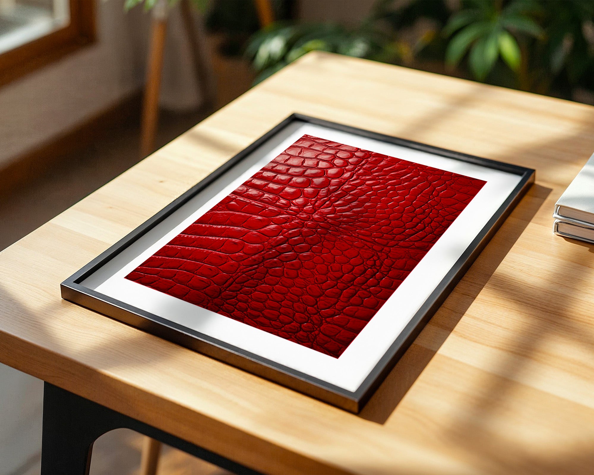 Rotes Krokodilmusterstrukturell