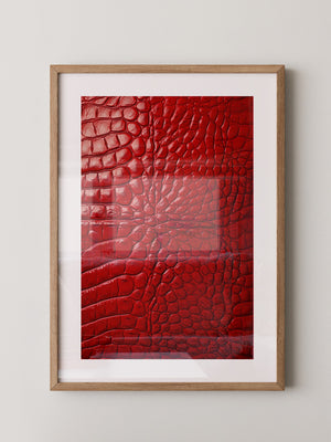 Rotes Krokodilmusterstrukturell
