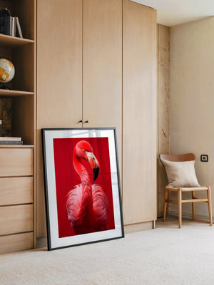 Flamingo Rot Portrait