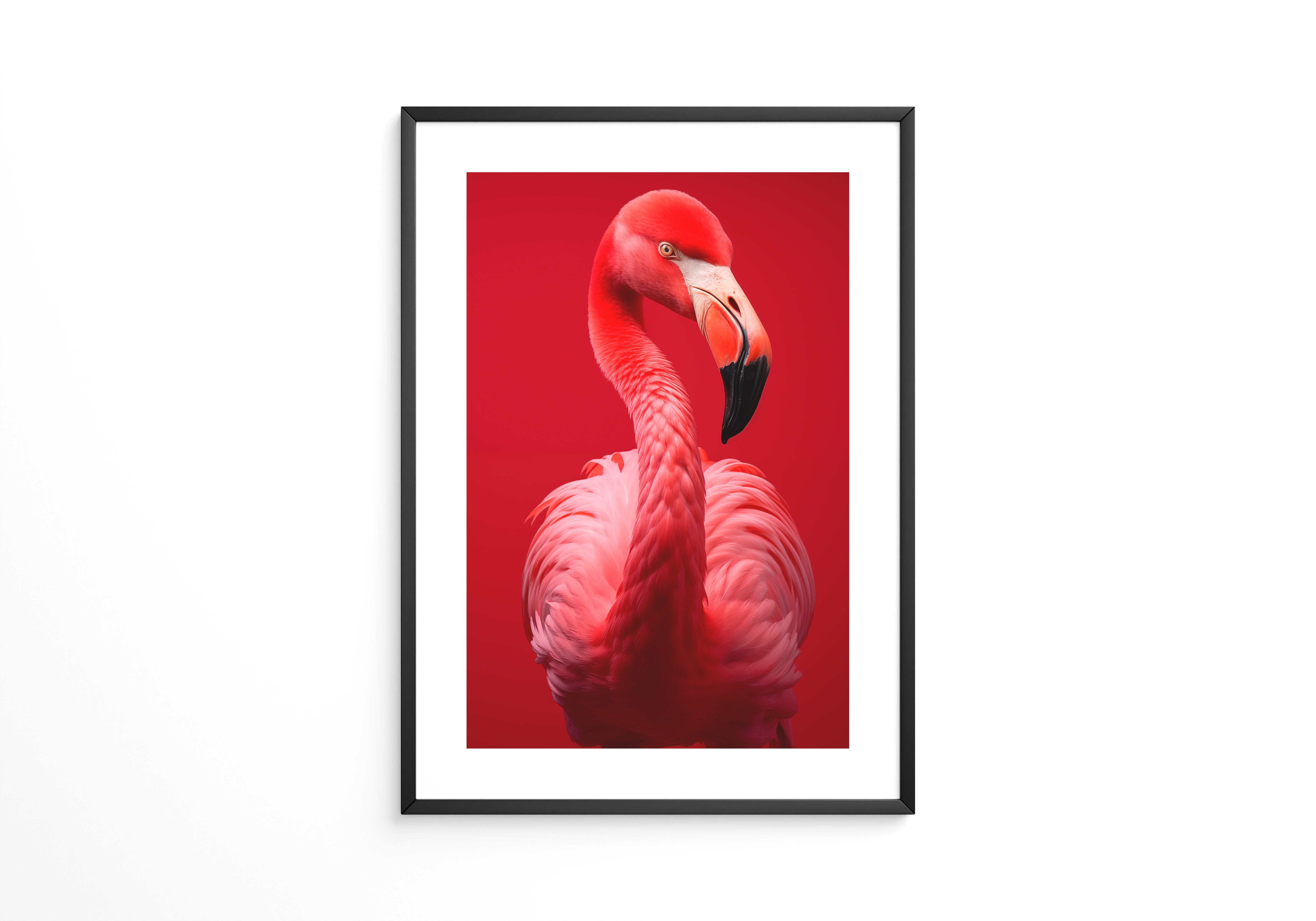 Flamingo Rot Portrait
