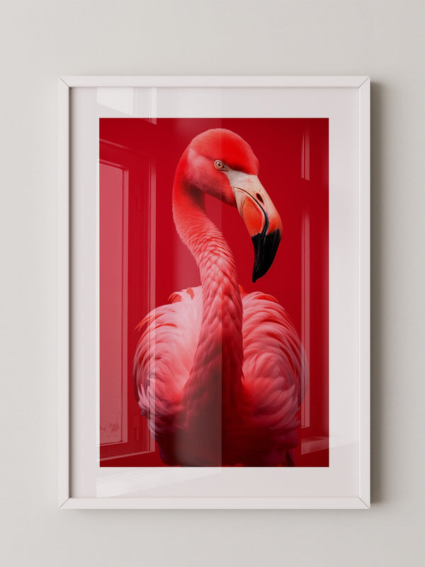 Flamingo Rot Portrait