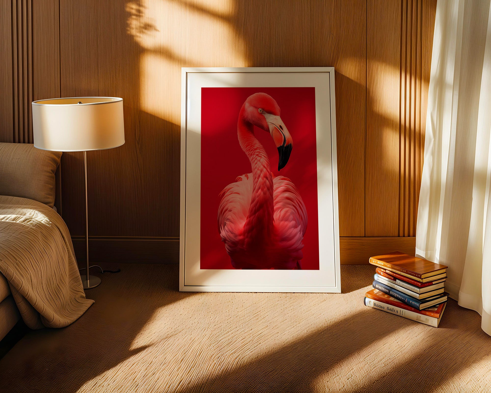 Flamingo Rot Portrait