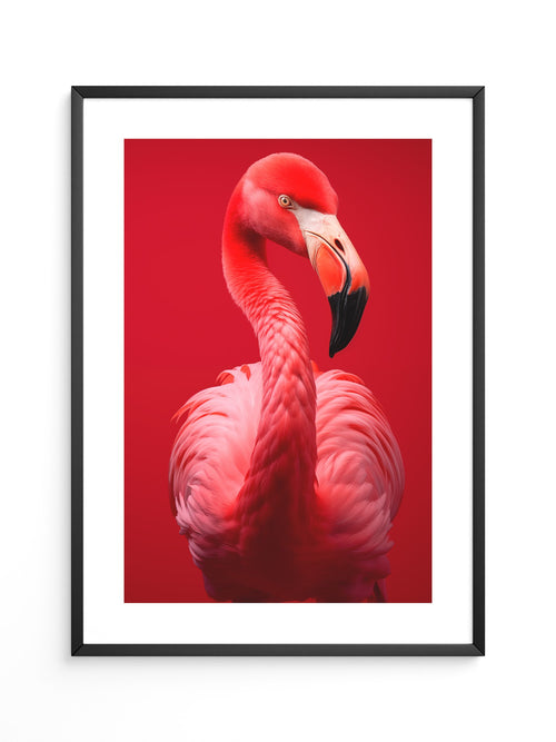 Flamingo Rot Portrait