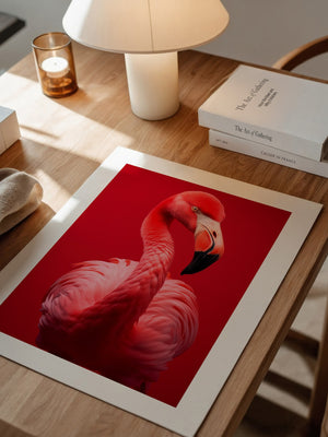 Flamingo Rot Portrait
