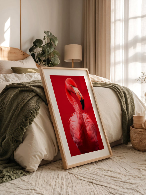 Flamingo Rot Portrait