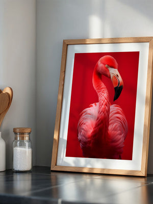 Flamingo Rot Portrait