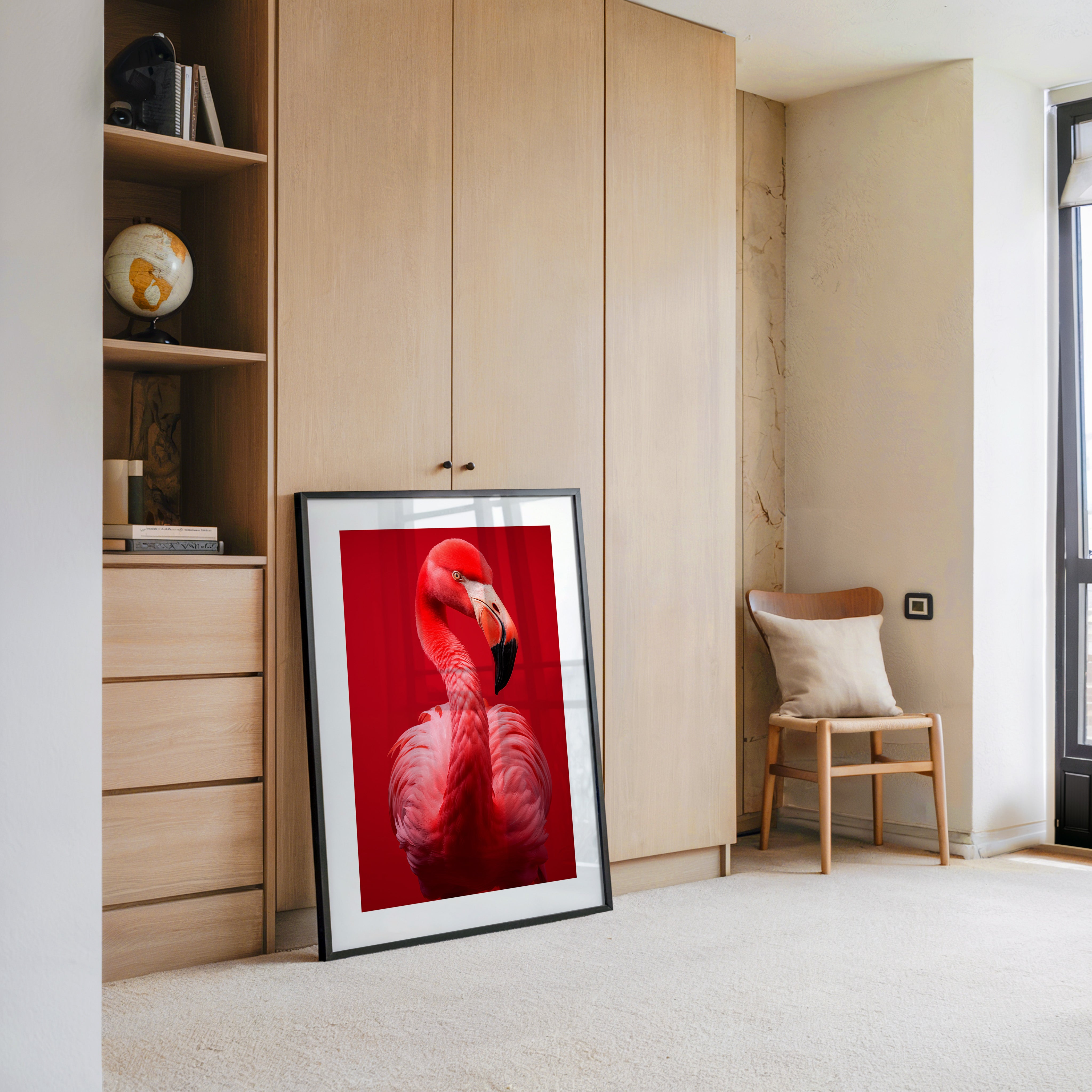 Flamingo Rot Portrait