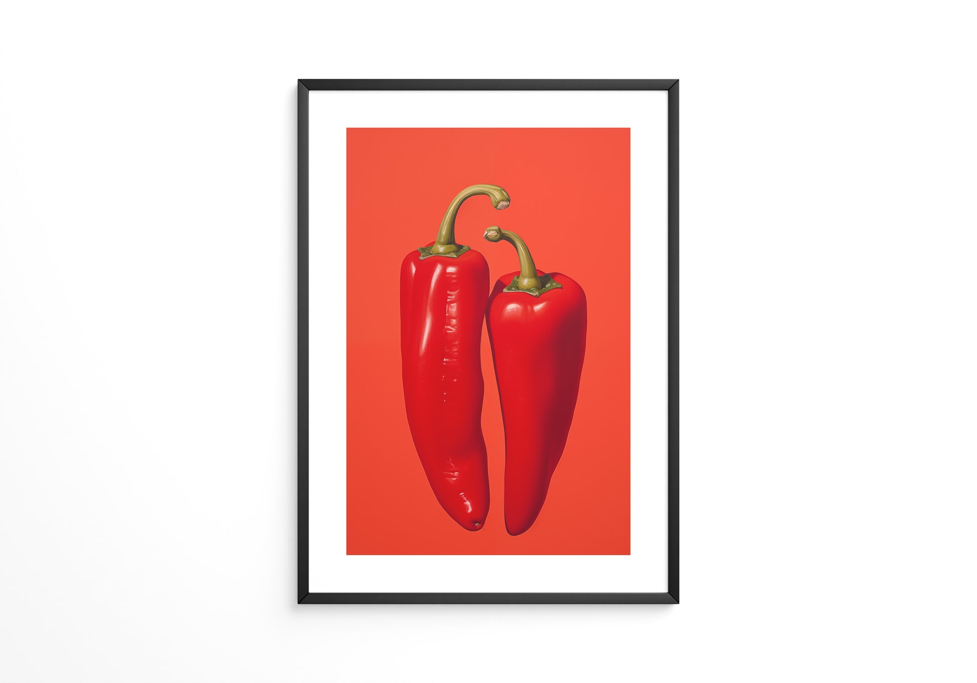 Rote Paprika Minimalismus