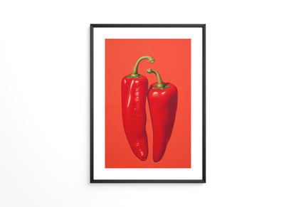 Rote Paprika Minimalismus