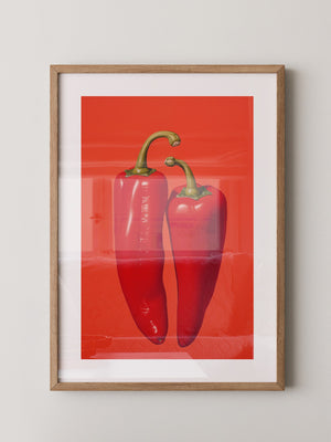 Rote Paprika Minimalismus