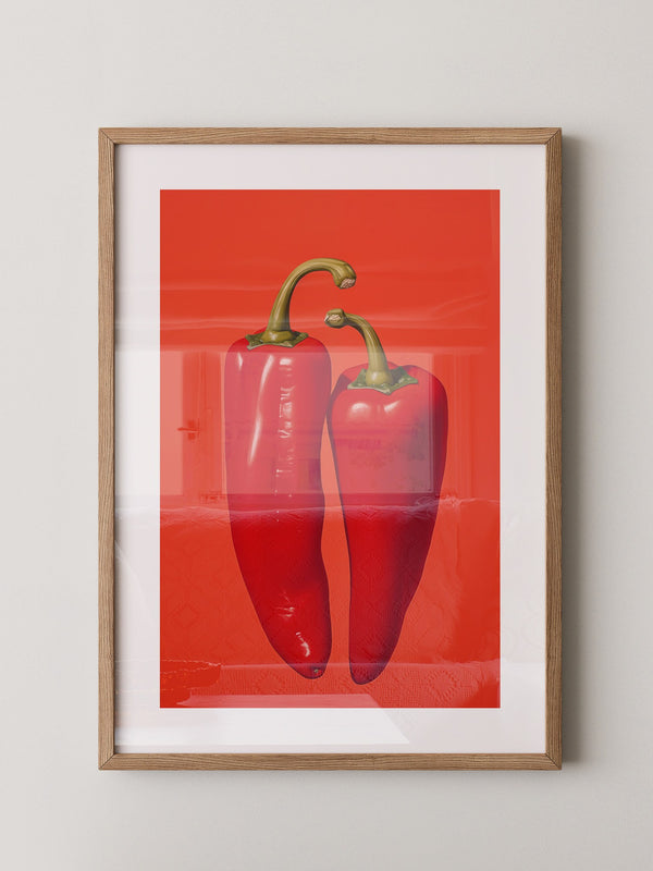 Rote Paprika Minimalismus