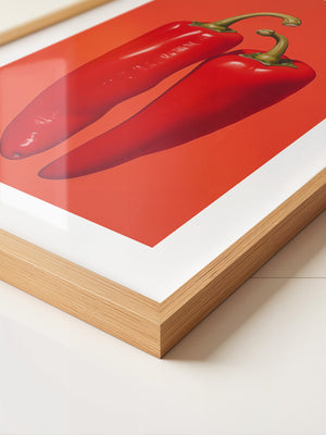 Rote Paprika Minimalismus