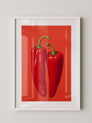 Rote Paprika Minimalismus