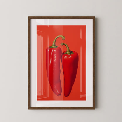 Rote Paprika Minimalismus