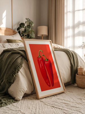 Rote Paprika Minimalismus
