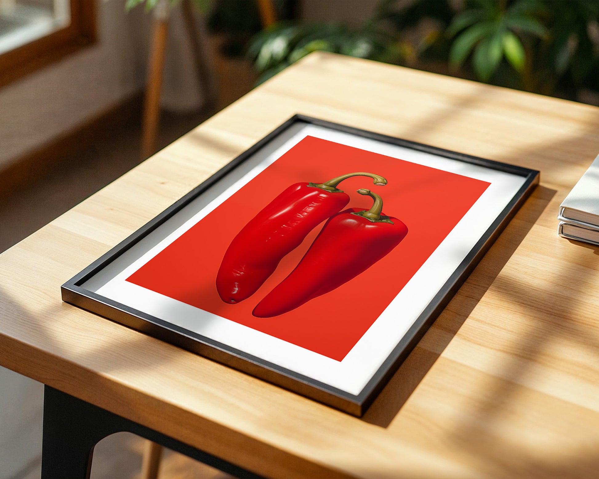 Rote Paprika Minimalismus