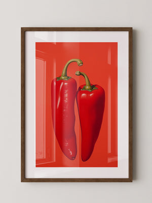 Rote Paprika Minimalismus
