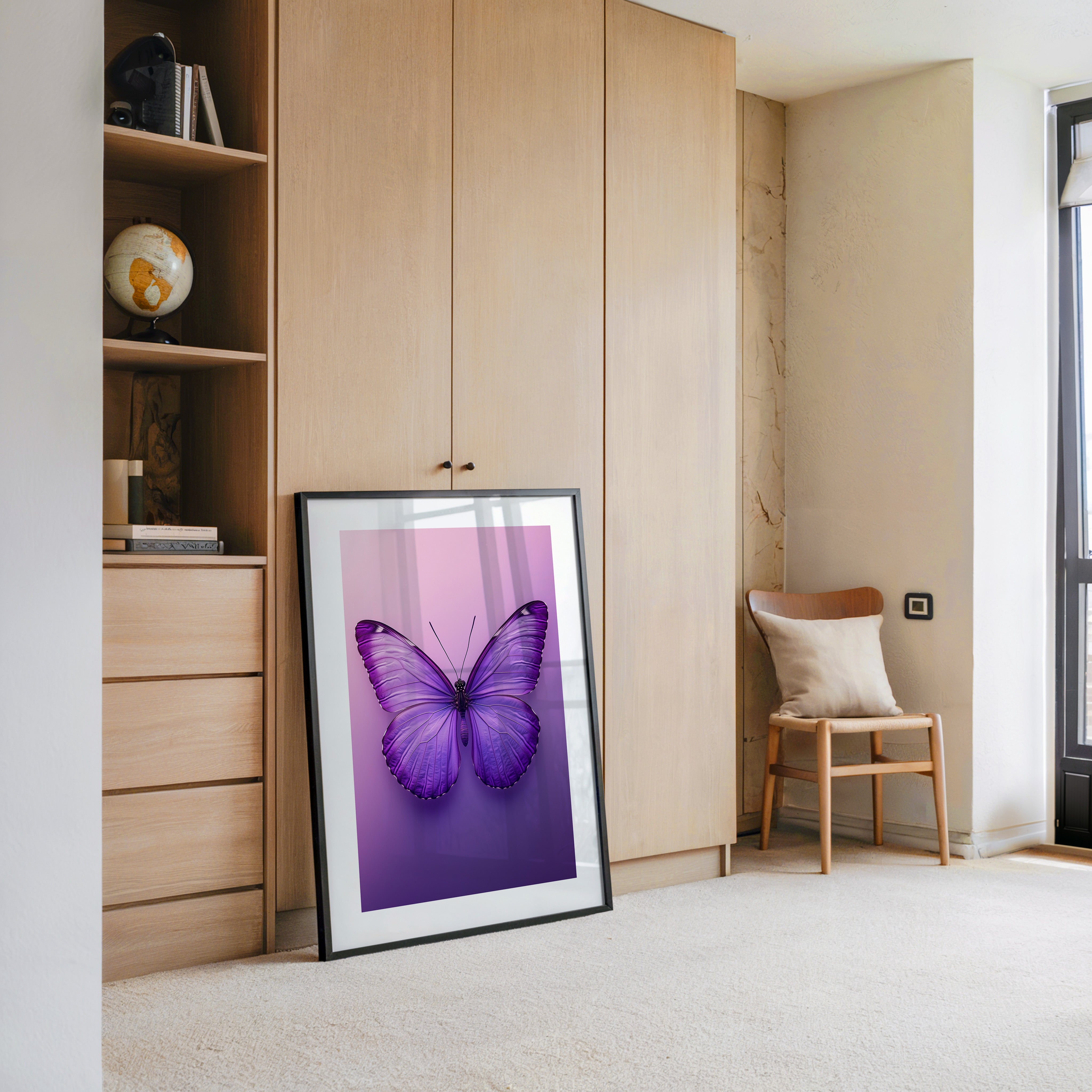 Schmetterling Lila Symmetrie