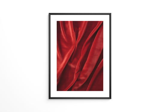 Rote Samttextur Wellenform