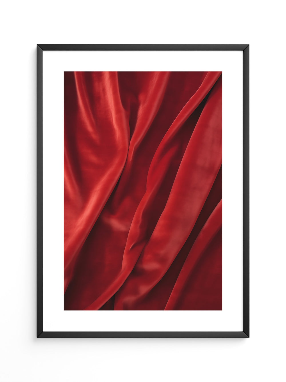 Rote Samttextur Wellenform