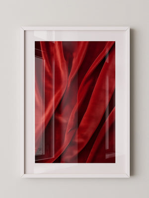Rote Samttextur Wellenform