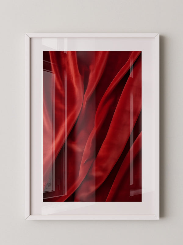 Rote Samttextur Wellenform