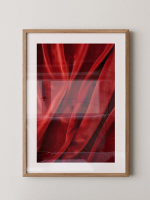 Rote Samttextur Wellenform