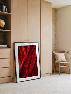Rote Samttextur Wellenform