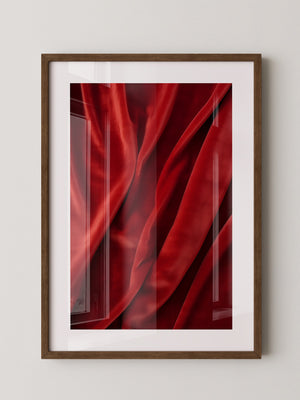 Rote Samttextur Wellenform