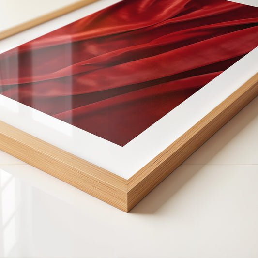 Rote Samttextur Wellenform