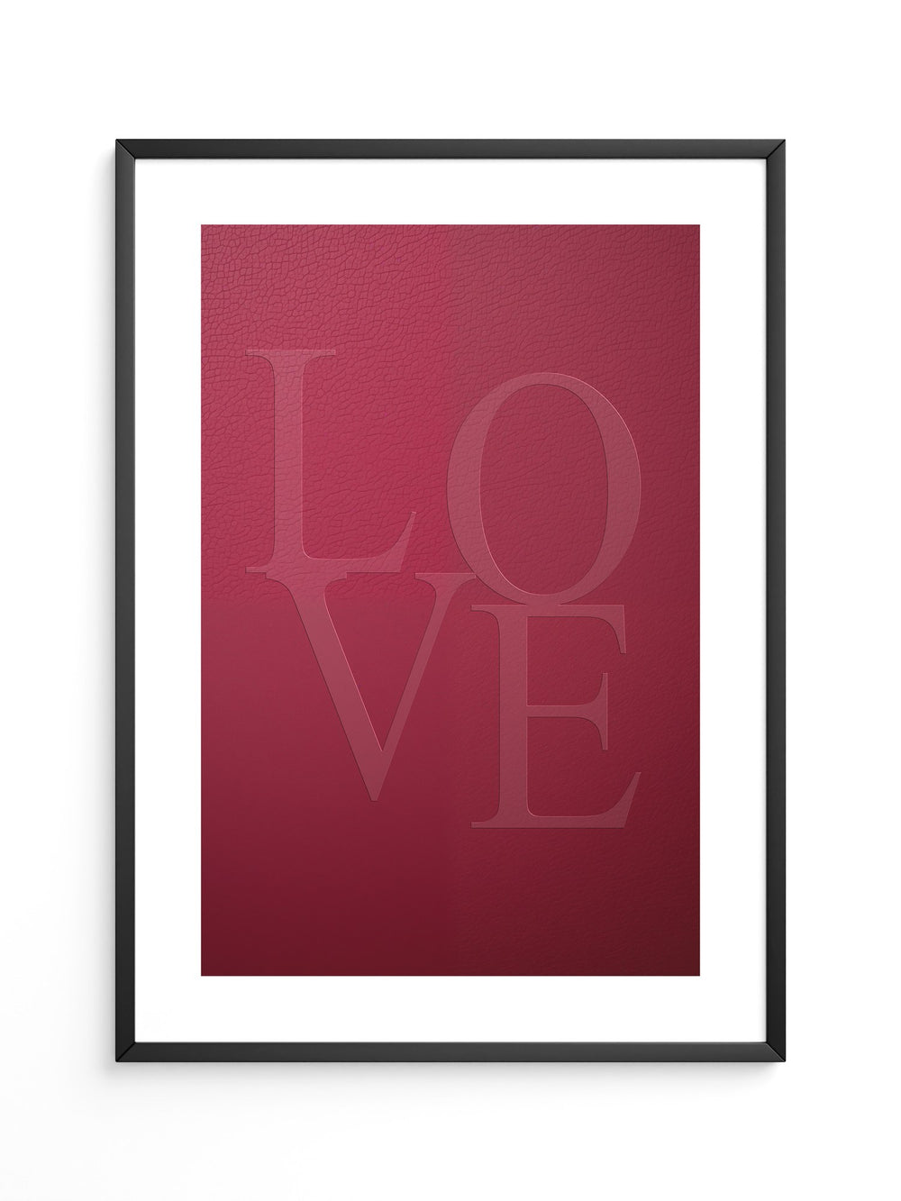 LOVE Prägung Rot