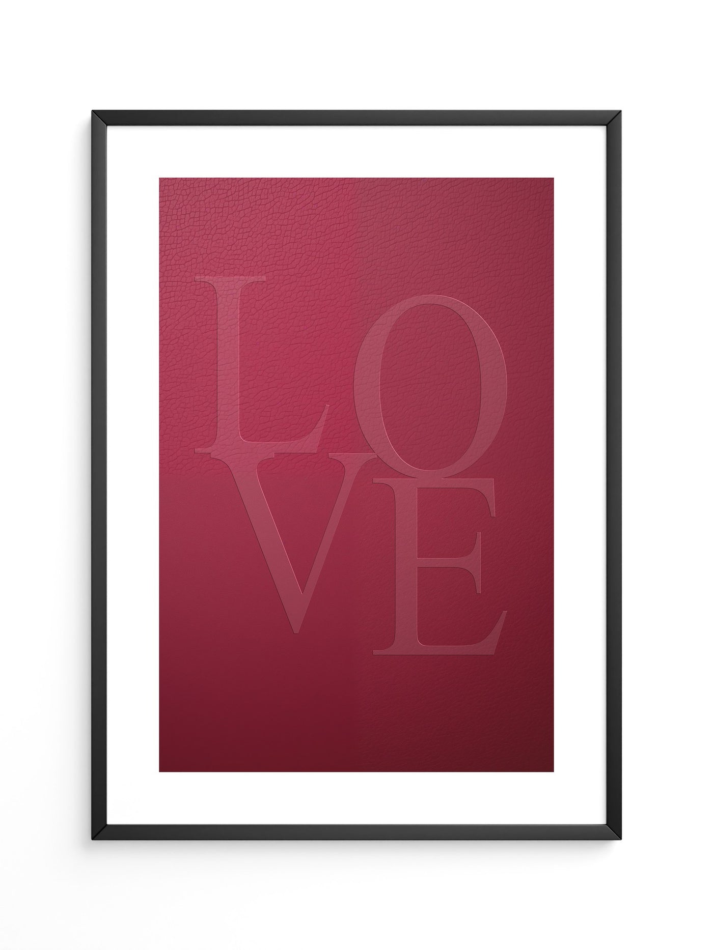 LOVE Prägung Rot