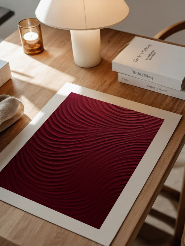 Rote Wellen Textur
