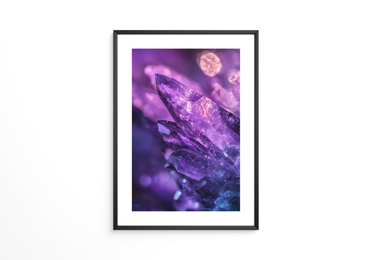 Kristallgipfel violett leuchtend