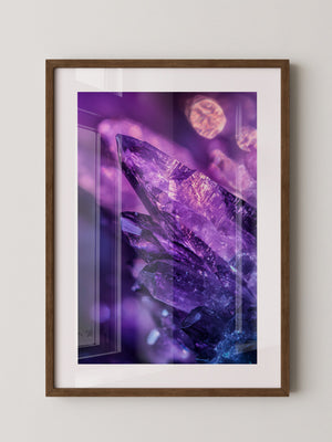 Kristallgipfel violett leuchtend