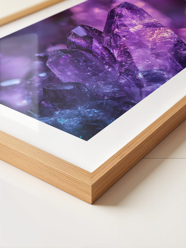 Kristallgipfel violett leuchtend