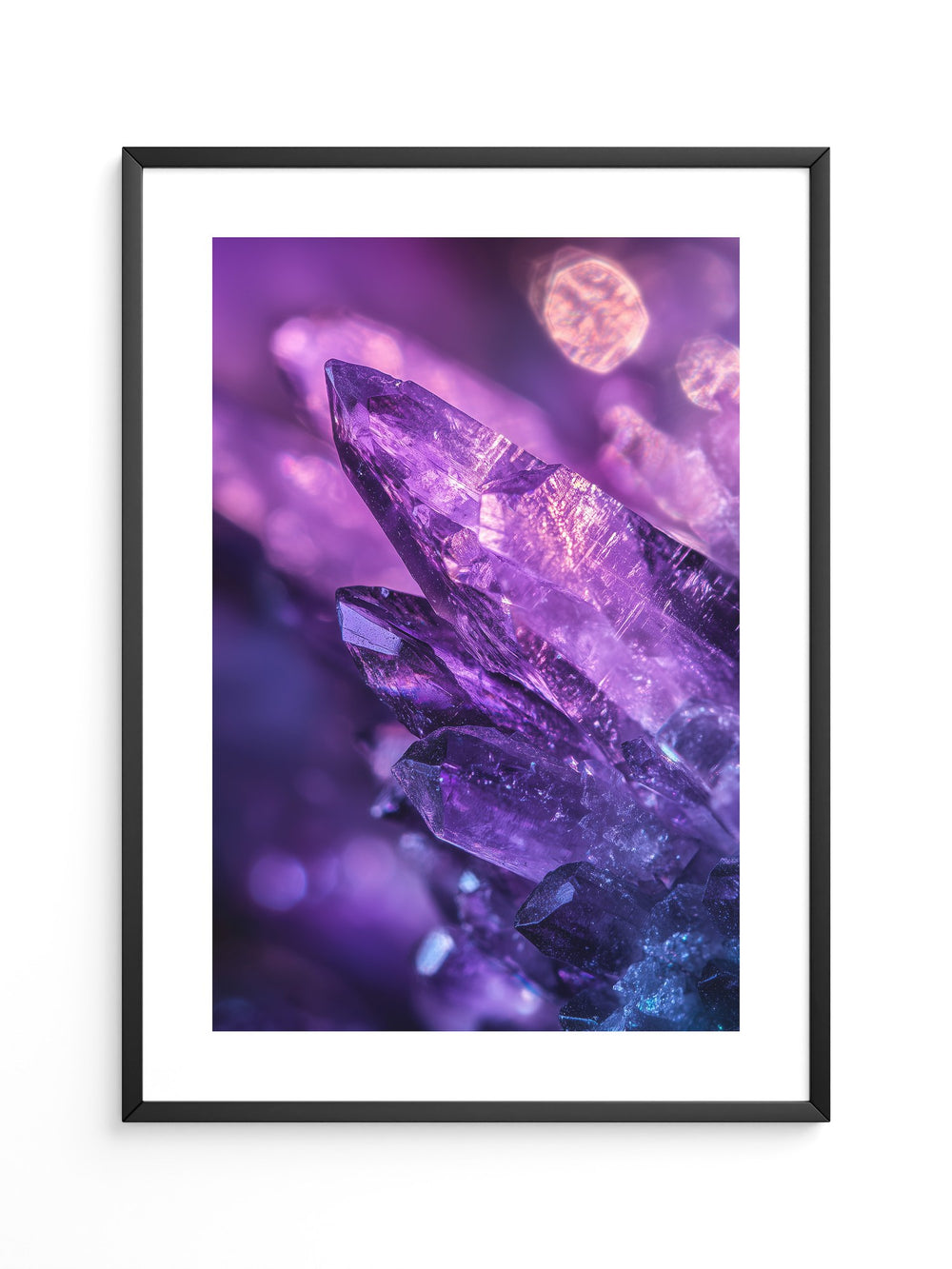 Kristallgipfel violett leuchtend