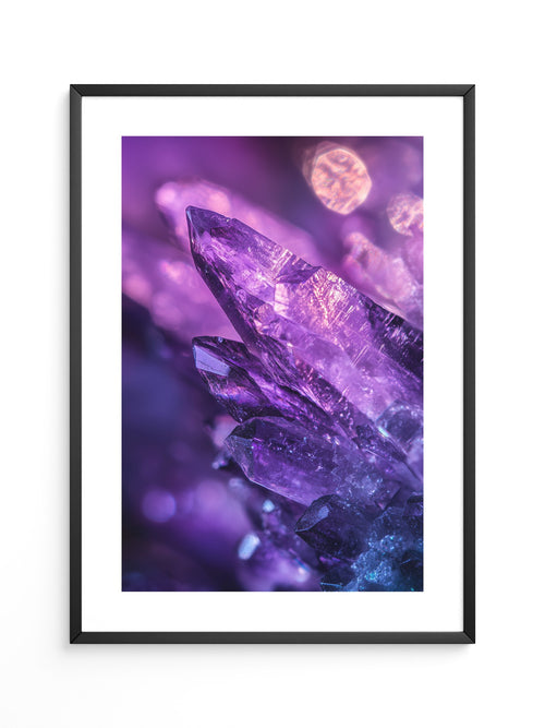 Kristallgipfel violett leuchtend