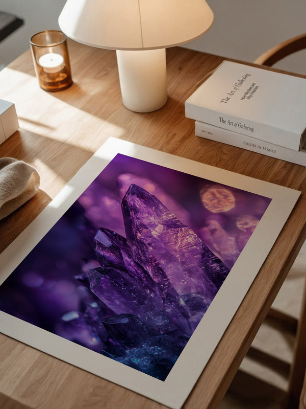 Kristallgipfel violett leuchtend