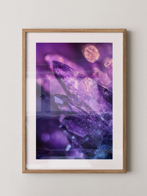 Kristallgipfel violett leuchtend