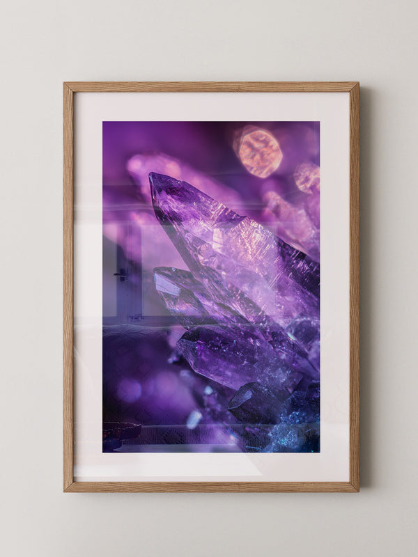 Kristallgipfel violett leuchtend