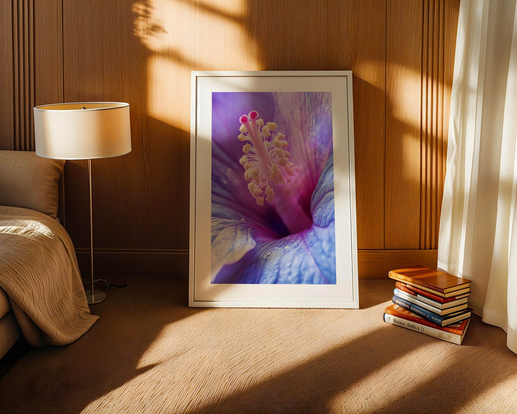 Hibiskus Blüte Makro lila