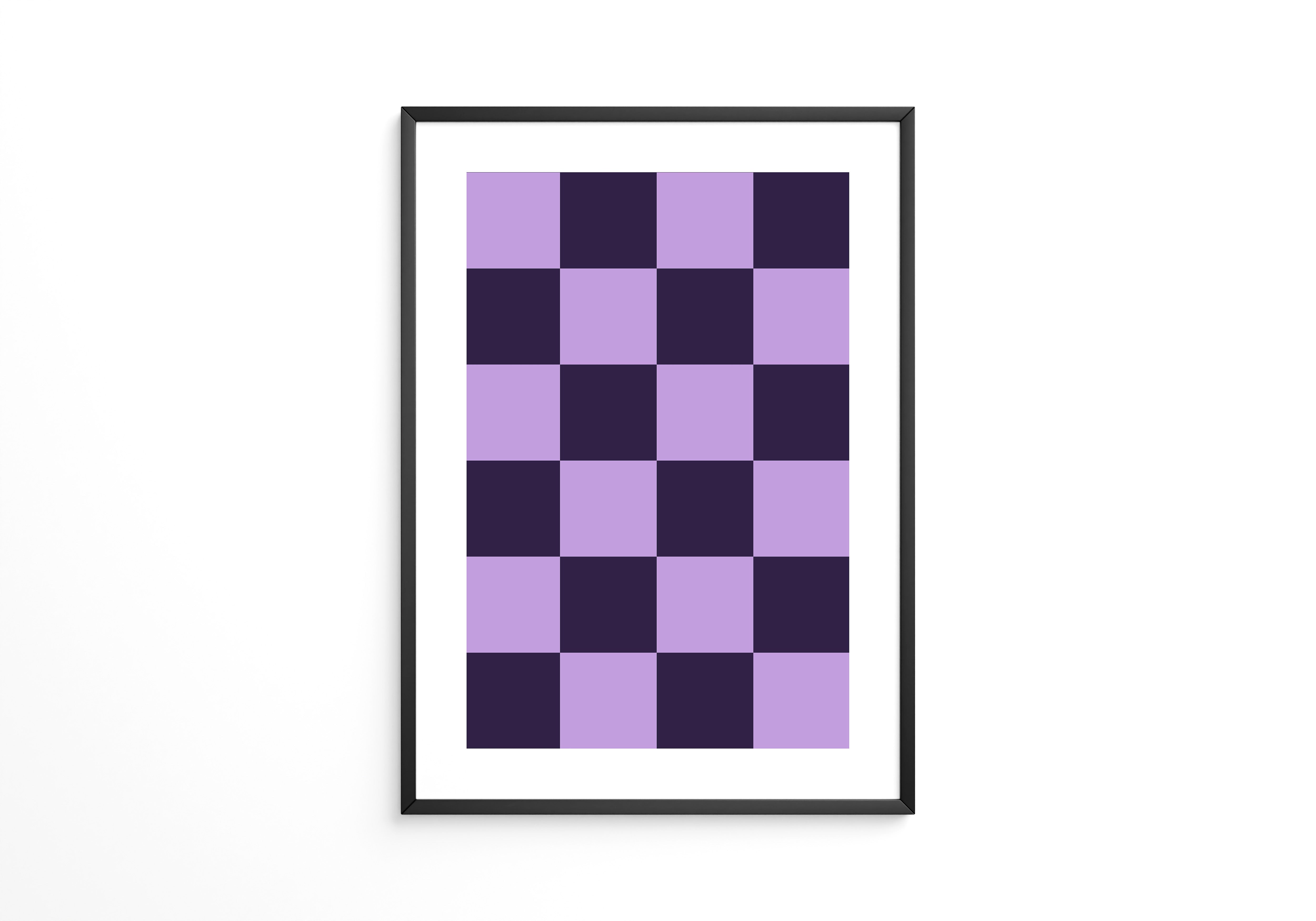 Karomuster Flieder Lila