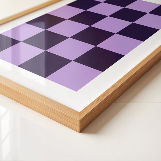 Karomuster Flieder Lila