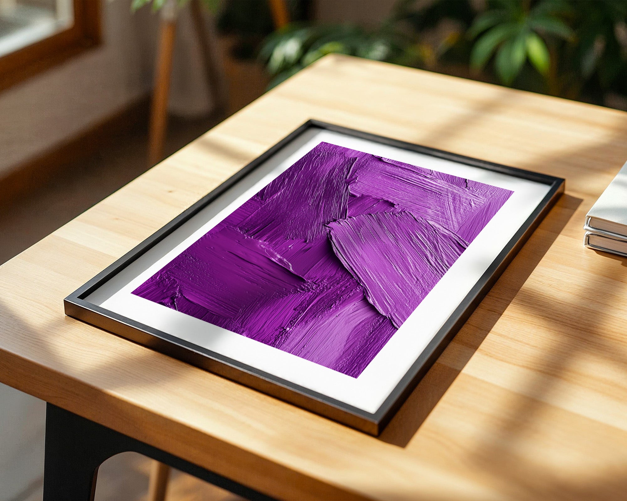 Lila Pinselstriche Textur