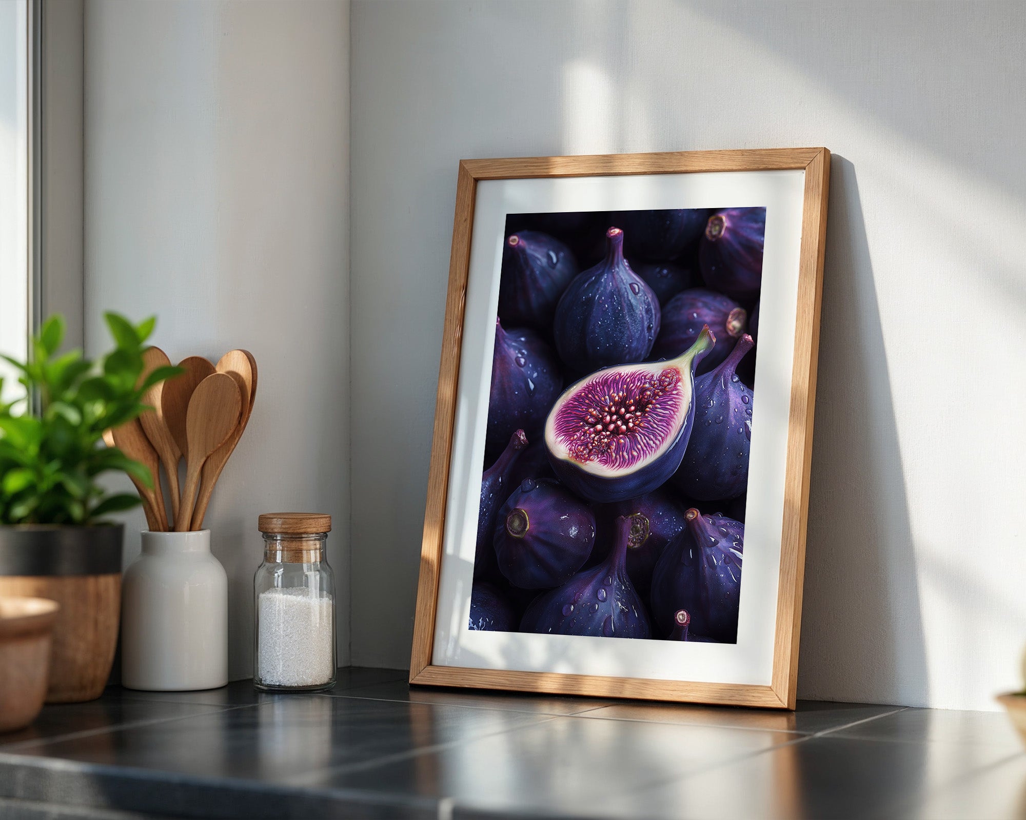 Feige saftig Nahaufnahme