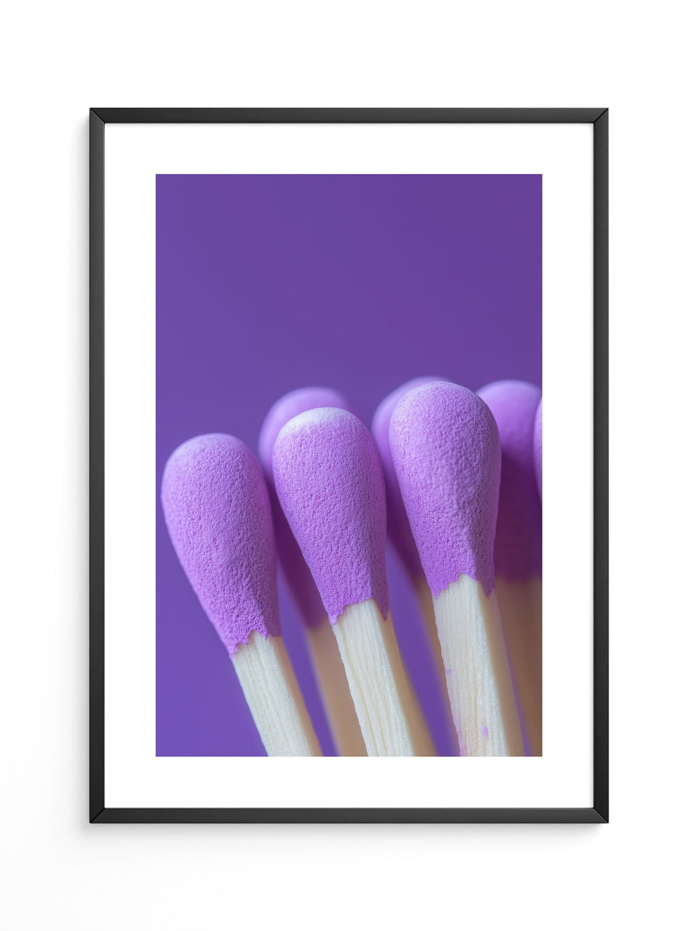 Lila Wattestäbchen Makro